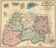 Montgomery County 1865 Wall Map 24x27